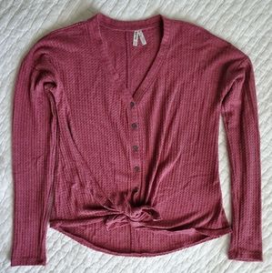 Mudd button tie knot thermal